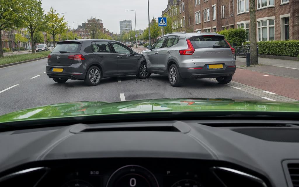 Verkeersongeval vlak voor de Urus